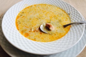 Supa de dovlecel cu afumatura